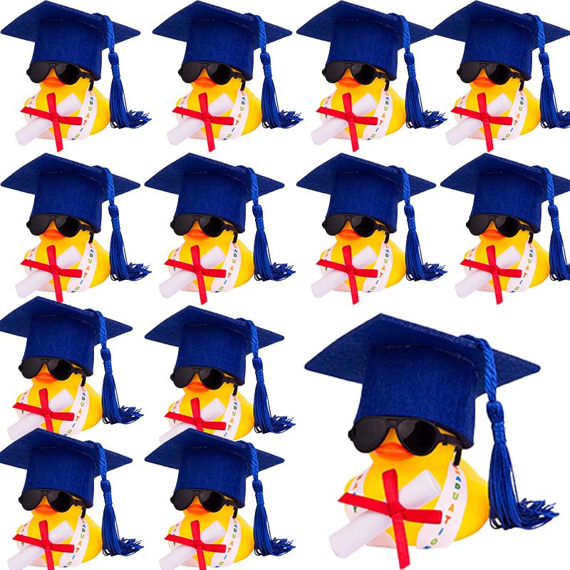 

48 Set Graduation Rubber Ducks With Grad Cap Rubber Duck Graduation Party Duck Graduation Cap Duck For Student Graduation Gifts