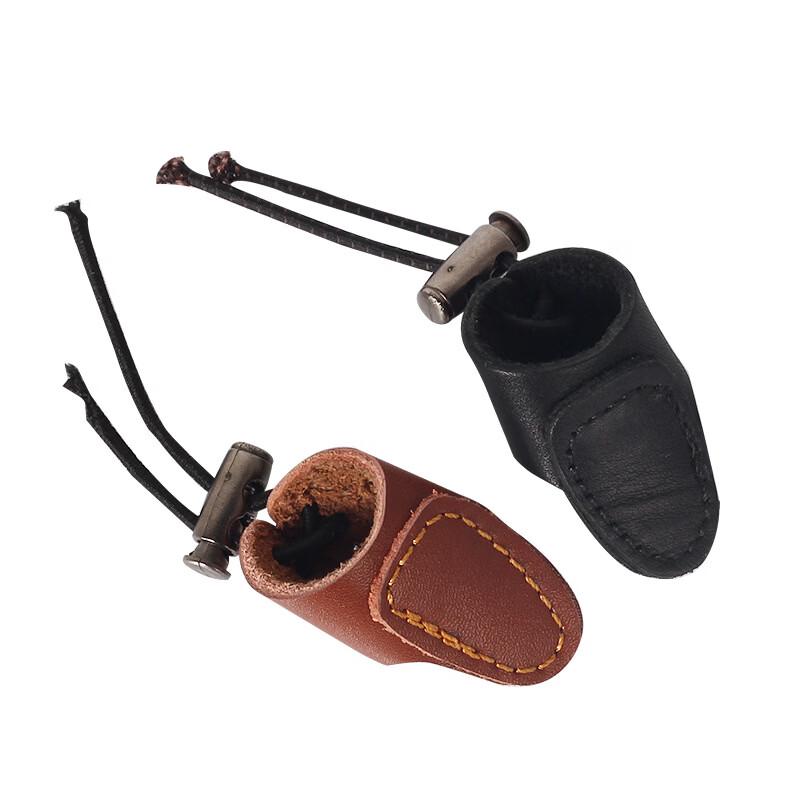 Longchen Traditional Archery Leather Thumb Ring