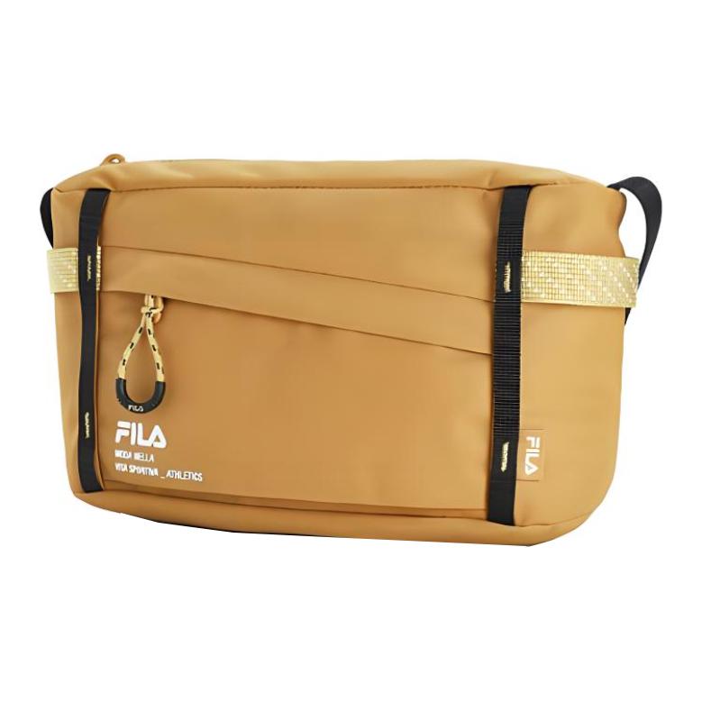 New FILA Fabric Shoulder Bag, Crossbody Bag Extra Small Unisex Green/Yellow/Pink A13U421131F