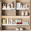Small Item Sorting Tray Mirror Cabinet Expandable Shelf, Plastic Adjustable Layered Divider Storage Rack, Bathroom Accessories Narrow Space