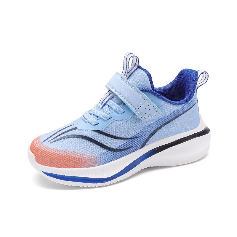 Children's sports shoes, jogging shoes, cushioning soft sole 2025 spring new girls and boys mesh running shoes, medium and old children