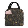 Mystic and Occult Hand Magic Lunch Bags Waterproof Insulated Oxford Cooler Bags Thermal School Lunch Box for Women Girl