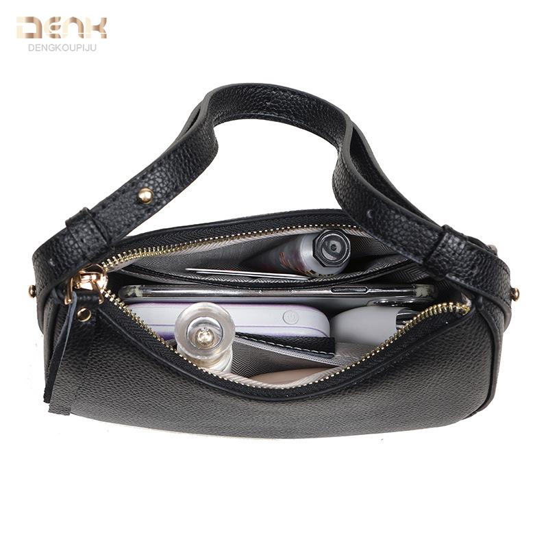 Genuine Leather Women's Bag Trendy Fashionable and High-end Underarm Bag Cowhide Single-shoulder Crossbody Bag