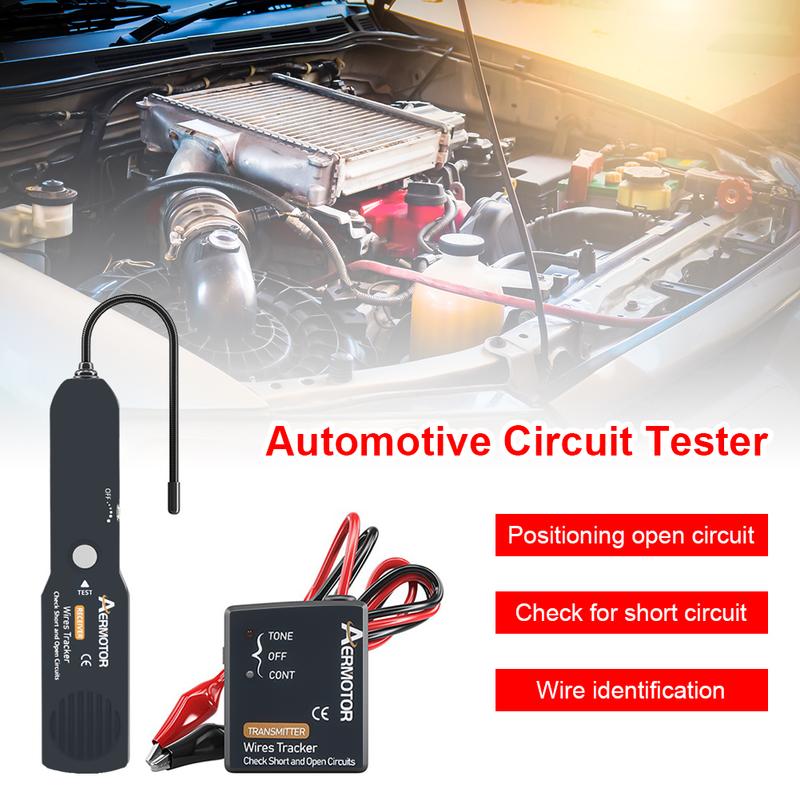 Professioneller Kfz-Kurzschluss- und Unterbrechungsfinder Autoreparaturwerkzeug Stromkreis-Kurzschlussdetektor Tracer 6-42V DC Diagnosewerkzeug Stromkreisprüfer
