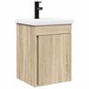 Bathroom Vanity Unit with Faucet Sonoma Oak