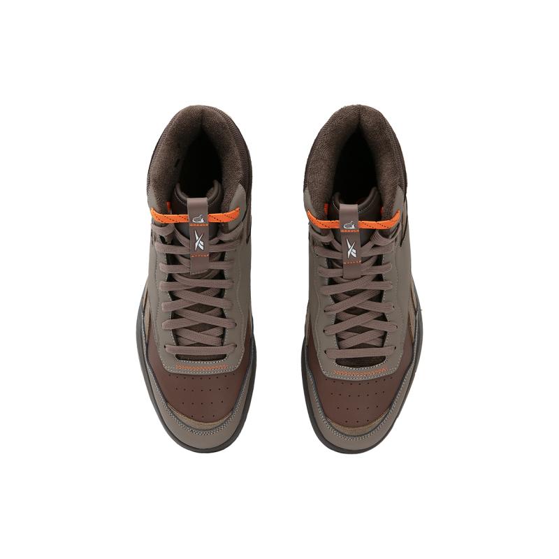 Nautica x Reebok BB4000 II MID Sport Mid-Top Vintage Basketballschuhe Unisex Braune Sneaker 100245908