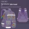 Plaid Backpack for Girls, 1-9 Grade, Large Capacity, Elementary & Middle School