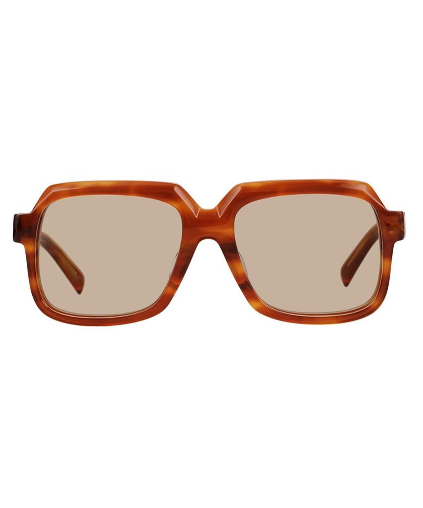 CUT TREND SUNGLASSES sunglasses Colored thick UV UV for for unisex [Zoff] SUNCUTGlasses/UV100% Wellington-style (Brown (Demi pattern) ZH261G03_49A1)