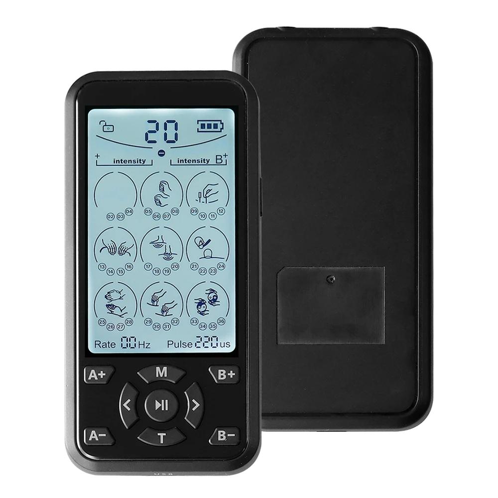 36 Modes Electric Tens Relax Muscle Stimulator EMS Acupuncture Body Massager Digital Therapy Slimming Machine Electrostimulator