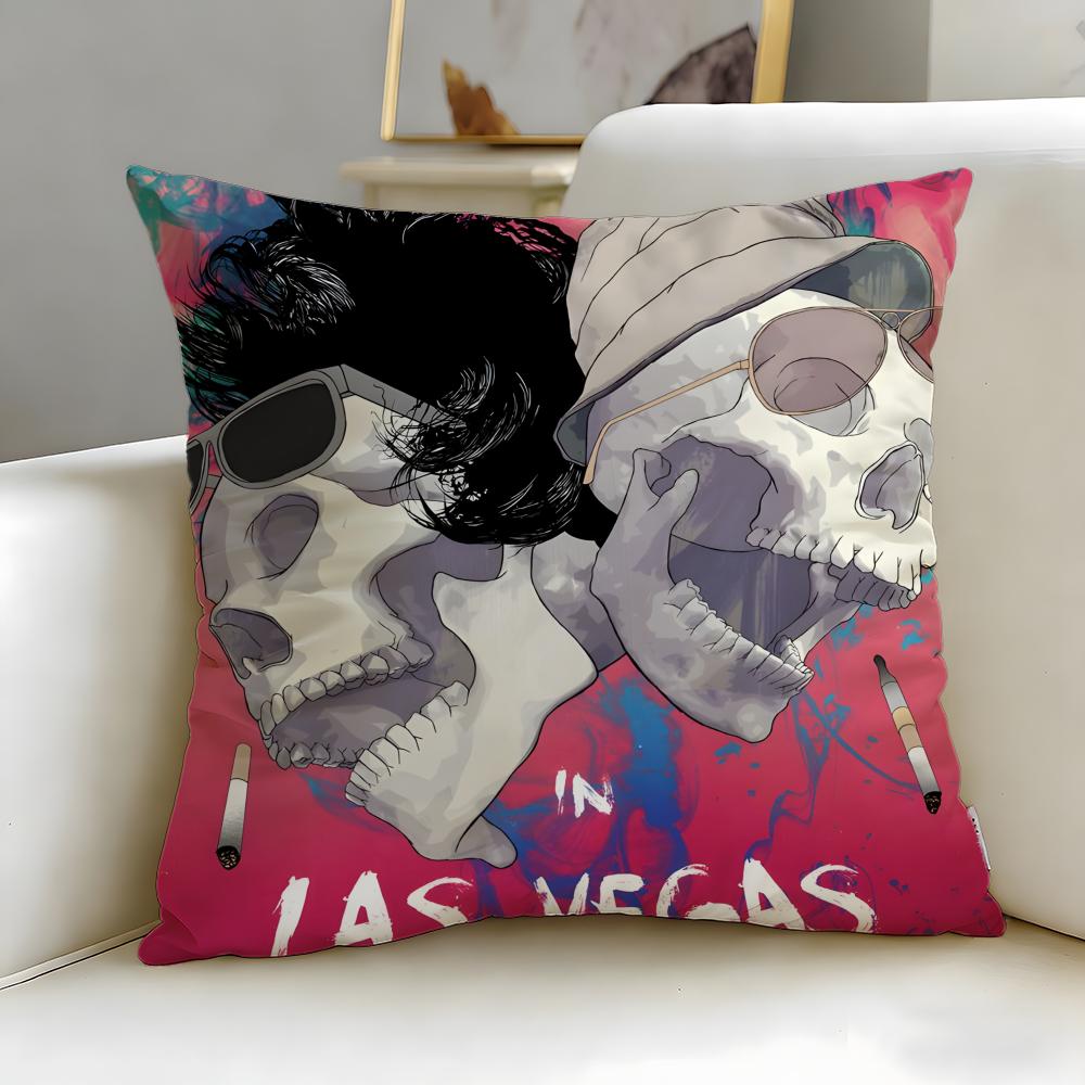 Classic Movie Fear Loathing Las Vegas Cushion Cover Soft EasyWash Pillow Case Versatile for Couch Bed Travel and Office