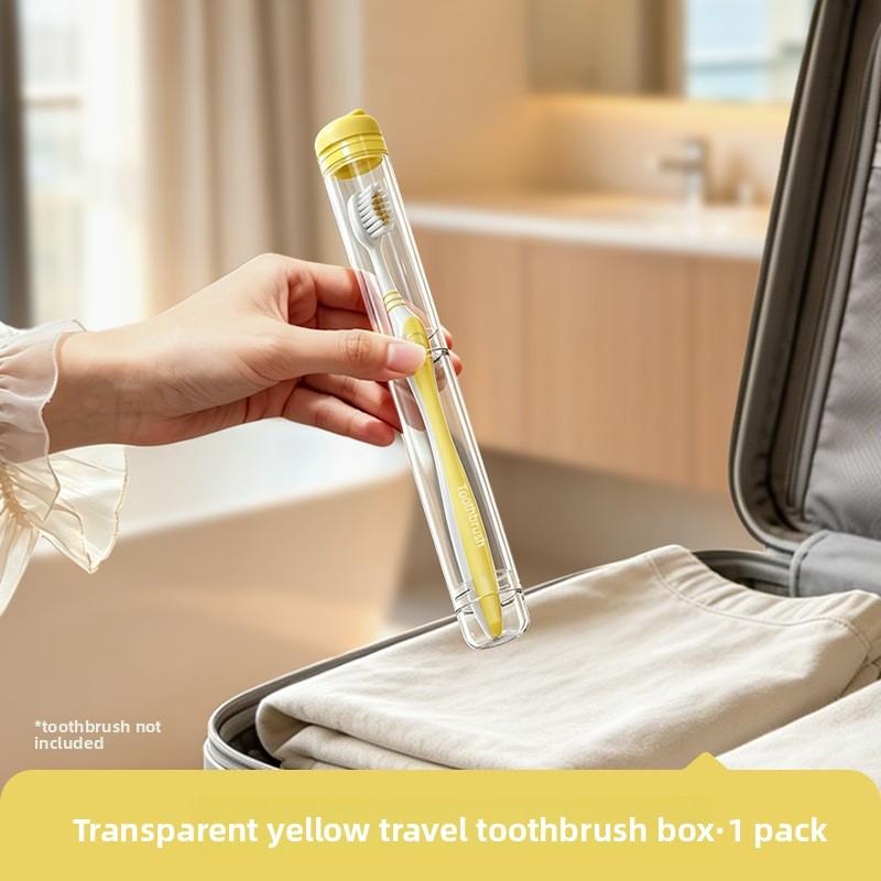 Toothbrush Storage Box - Compact, Portable, with A Lid, for Holding Toothbrushes and Toothbrush Covers. Tooth Care Set Box.