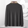 MONTAGUT Men's Pique Cotton Long-Sleeve Polo Shirt