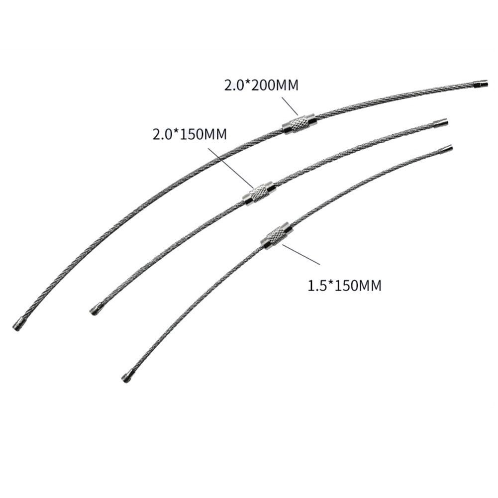 1,5/2 mm Stålvajer 10 st Cirkel Handverktyg Ögla Gadget Bärbar