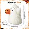 Halloween Ghost Felt Funny Decor Holding Pumpkin White Funny Ghost Ornaments For Desk Indoor Outdoor Home Festival Event Party