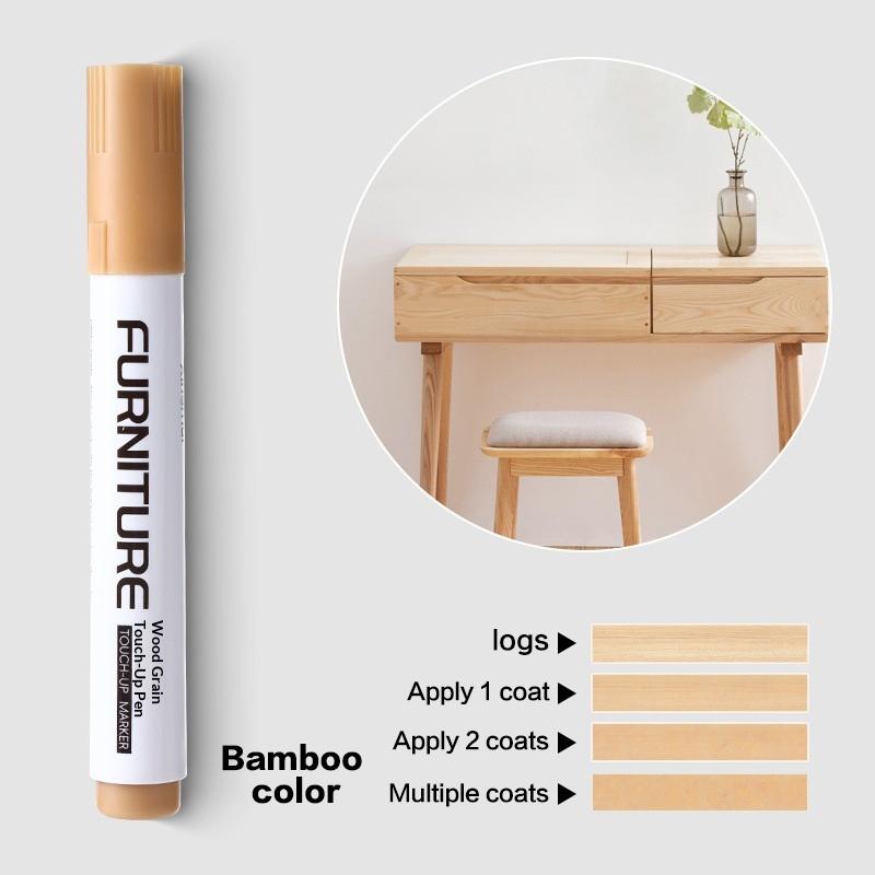 Wood Composite Grain Paint Furniture Touch-Up Markers Pens Wood Floor,Furniture,Scratch Coloring Repair Paint Pens