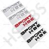 1Pcs 3D ABS Sport HSE Emblem Sport Letters Car Rear Trunk Badge HSE Tailgte Logo Decorative Sticker Car Styling Accessories