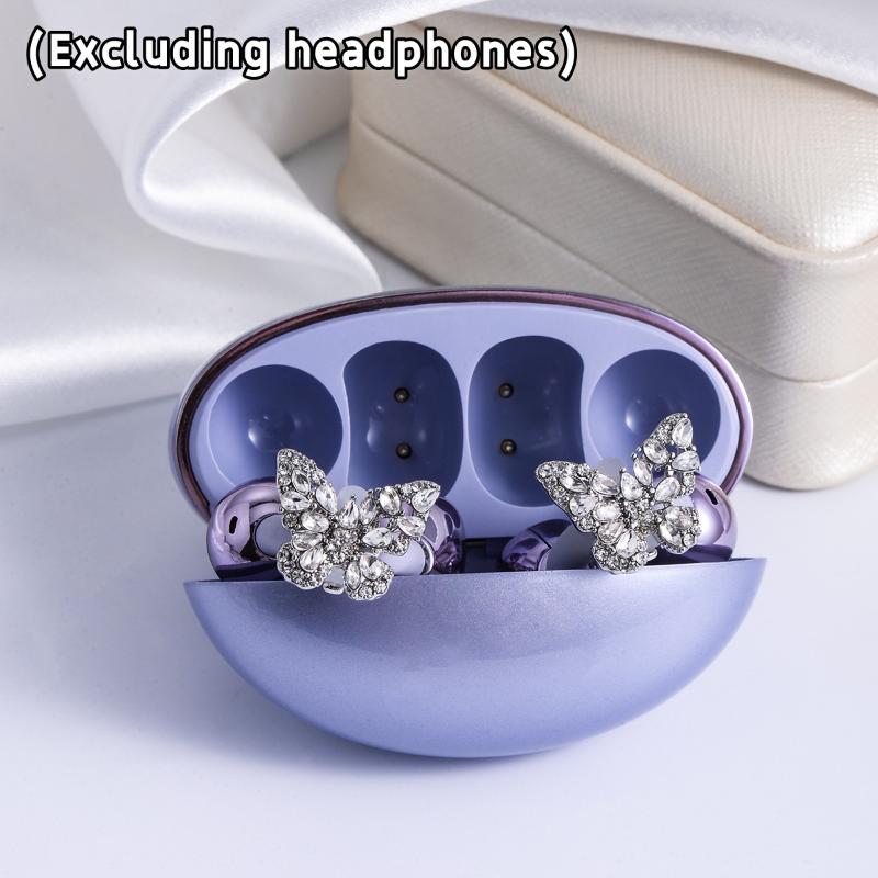 1Pair Personalized Earphone Bling Ear Clip Accessories Star Butterfly Earphone Buckle Versatile Adornment