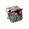 Gardening Stool with Tool Bag Foldable Seat Organizer MultiFunctional Folding Fishing