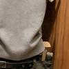 Women's Knitted Short-Sleeve Slimming Sweater: 2026 Spring/Summer Fashion Round Neck