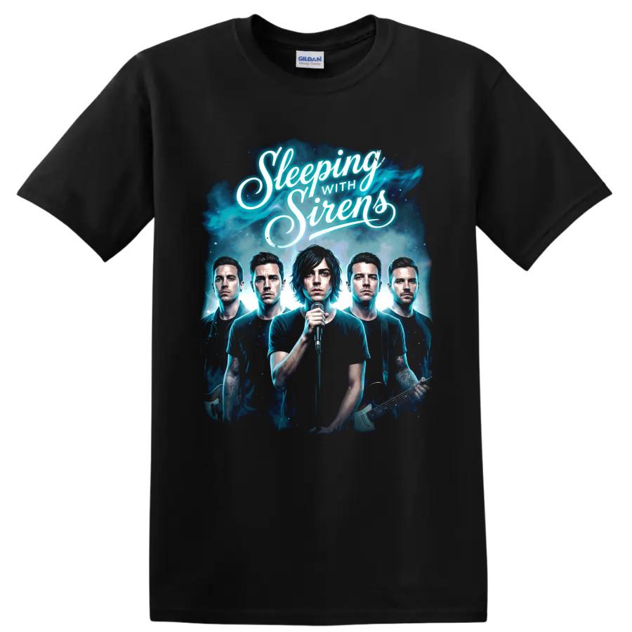 Sleeping With Sirens Rock Band T Shirt Post Hardcore Concert Music Fan Tee