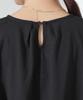 Nano Universe Floral Lace Top with Balloon Size F Women's Sleeves, Black, 010, 673-5124314