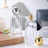 Transparent Glass Spray Perfume Decanter Bottle - Small Cylindrical Design