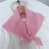 Clearance Welfare Retro Linen Square Scarf Literary And Versatile Women'S Summer Neck Protection Cotton And Linen Small Silk Scarf Scarf Printed Model