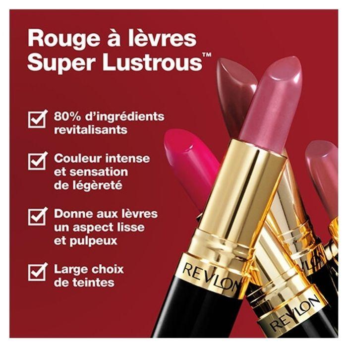 Revlon Maquillage Rouge à Lèvres Super Lustrous N°805 Candied Rose Revlon