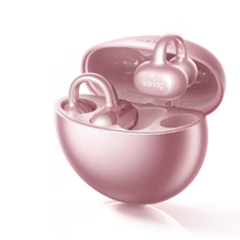 SANAG Open-Ear Bone Conduction Clip-On Bluetooth Headphones