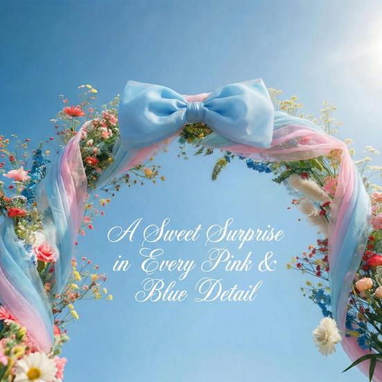 Giant Bow Decoration 39x59 Inch Large Tulle Ribbon Bow Knot for Party Wedding Birthday Wall Door Hanging Ornament Shower Decor & Gift Wrapping