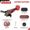 ONEVAN 125MM Brushless Electric Angle Grinder 2in1 Polishing  M14 Cutter Metal Wood Power Tool For Makita 18V Battery Pin