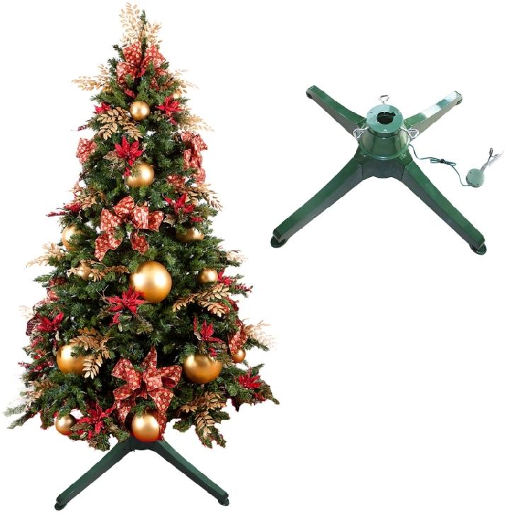 Remote Controlled Tree Display Stand Effective Christmas Tree Rotating Stand Holde Base With Remote Controll Feature