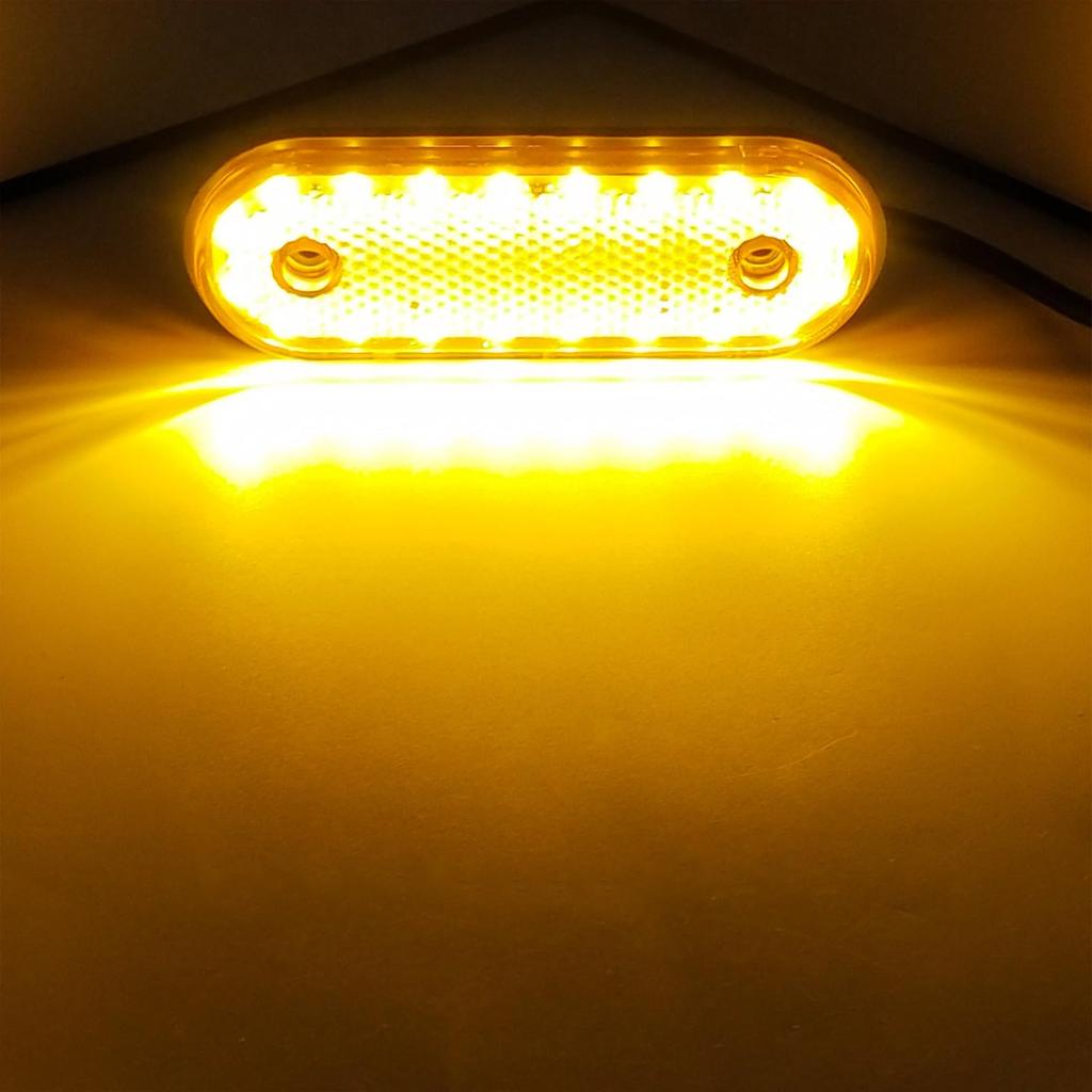 Aoling Truck LED Side 24V Amber Side 24V Marker M7 Markers, Markers, Lamps, 4-Pack