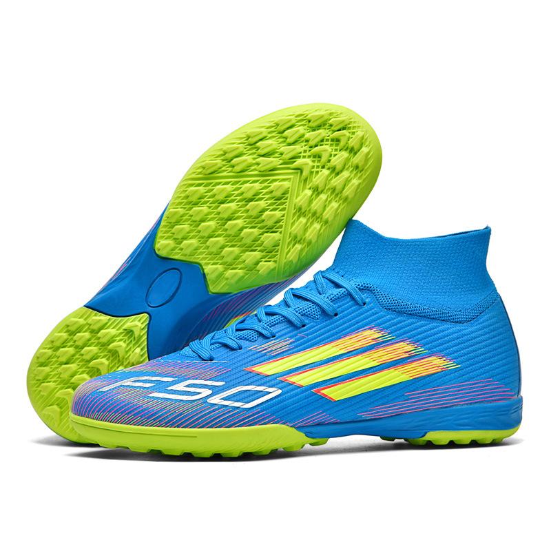 

New high-top football shoes men s and women s AG long nails broken nails grass breathable training game football shoes 45