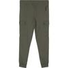 Emporio Armani EA7 Logo Print Pocket Elastic Waist Cuffed Casual Pants Men Bottoms Green 8NPP59-PJ05Z-1845