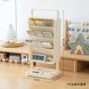 Large Capacity Minimalist Maillard Colored Storage Rack, High-value Student Desktop Multifunctional Pen Holder