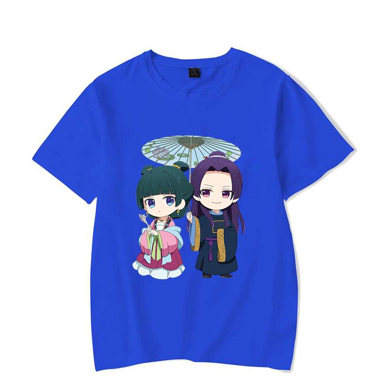Funny Anime The Apothecary Diaries Print T-Shirt Women Men Loose Short Sleeve Round Neck Top Female Casual Shirt Tees