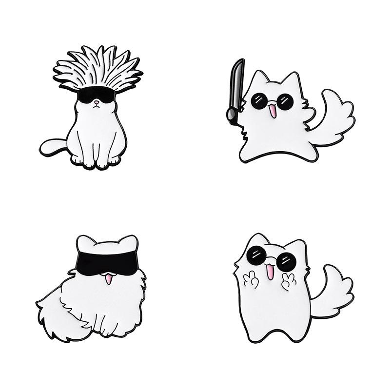 Anime Cartoon PCS Enamel Pins Custom Brooches Lapel Badges Animal Funny Jewelry Gifts for Kids Friends