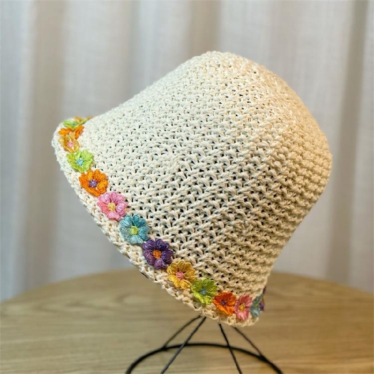 Woman Crochet Floppy Hat Wide Brims Bucket Hat Spring Beach Getaways Sun Hat