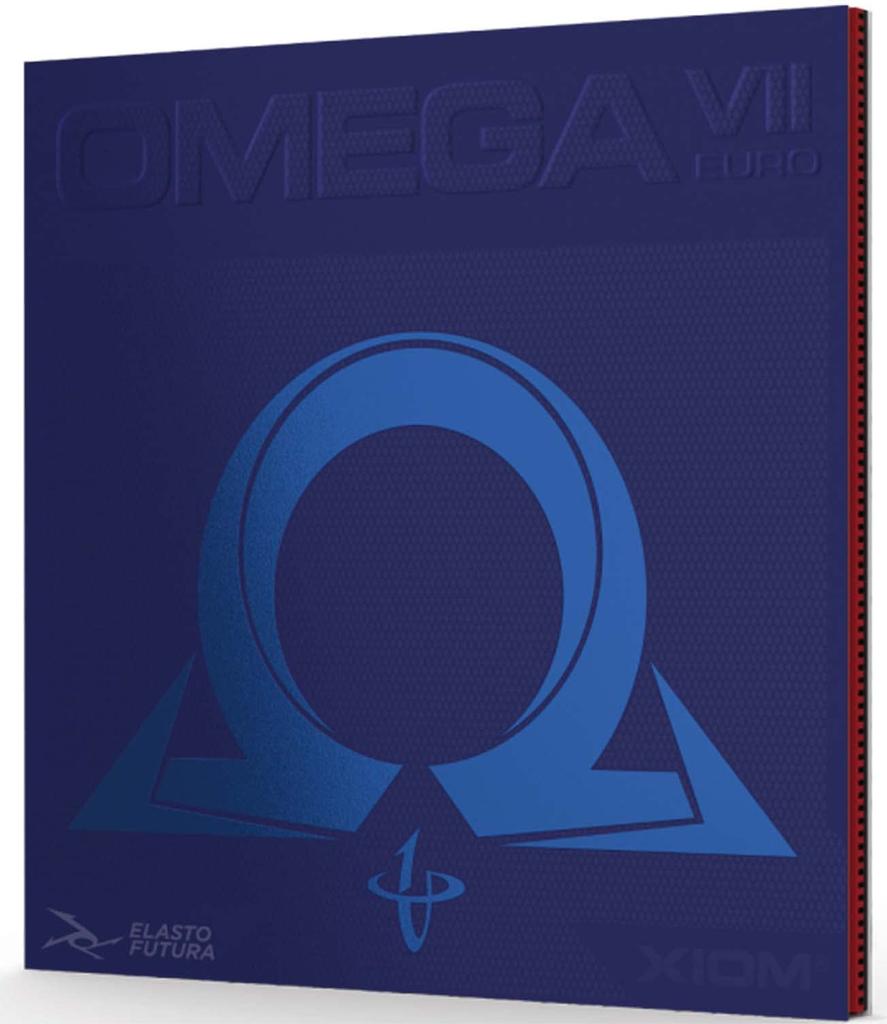 XIOM Table Tennis Inverted Omega 7 Euro Black MAX 10171 Rubber, Soft,