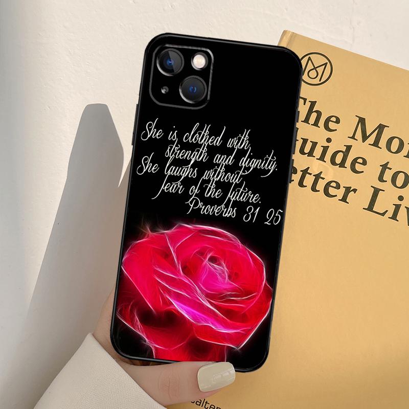 Christian Jesus Christ Bible Verse Phone Case For iPhone 17 16 14 13 12 11 15 Pro Max mini XR 16e 15 16 Plus 17 Air Full Cover