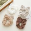 2005 Winter New Plush Fabric Scrunchie for Women, Simple Cat Ear Headband, Versatile Elastic Hair Tie