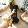 Dog Nail Scratch Pad Adjustable Board with Treat Box Wooden Pet File Puppy Care Tool Pad Interactive Toy for Stress-free Paw Large Dogs