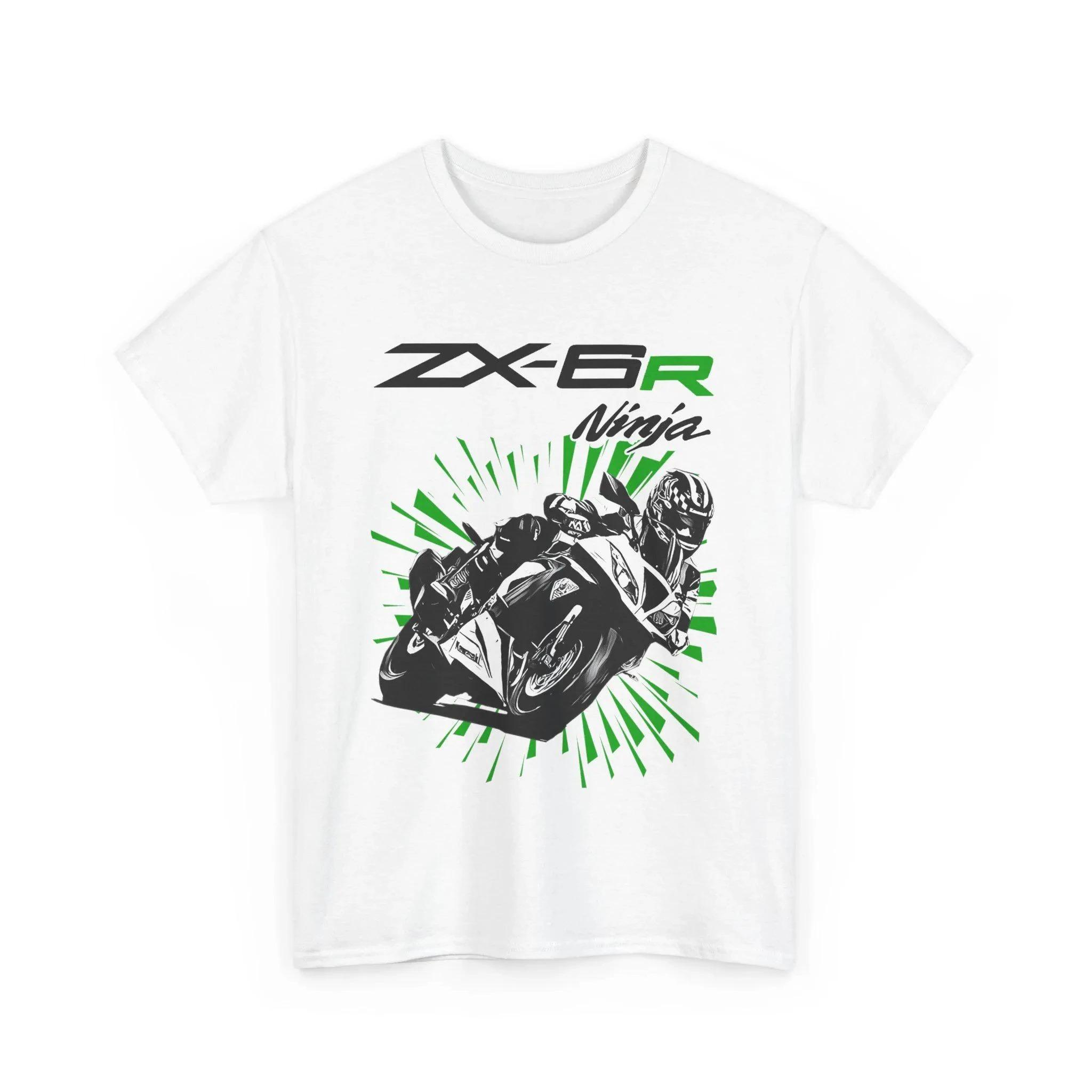 

Бавовняна футболка з принтом Kawasaki Ninja ZX-6R 2026 Літо Чоловічий та Жіночий одяг у стилі Харадзюку Модна Повсякденна Футболка для Мотоциклістів XL
