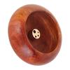 Vietnamese  Mini Round Incense Stick Buddhist Supplies Bowl Shape Incense Holder(Rosewood)
