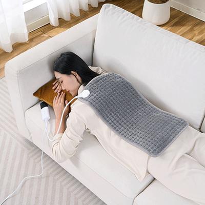 Pătură electrică de încălzire 75W Spate Gât Umăr Ameliorarea durerii 9 Trepte Temperatură 4 Trepte Temporizator Flanelă Pad electric de încălzire Priză UK