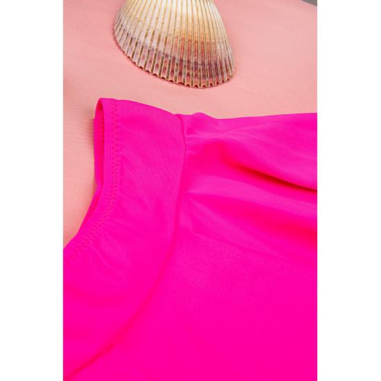 Set de bikini cu fustă roz flexibilă pentru fete