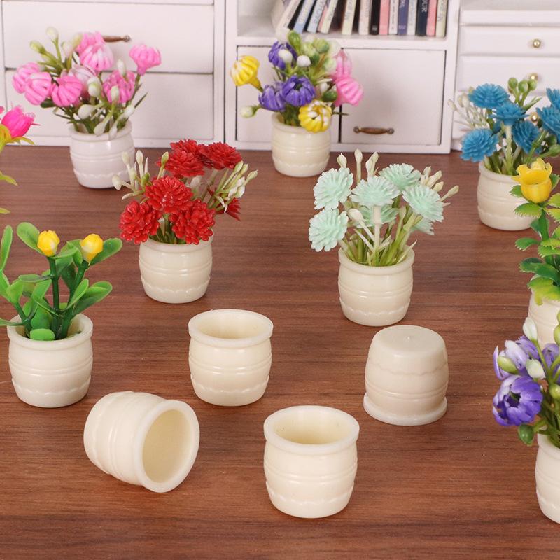 Mini Flower Pots Small Planter Pots for DIY Crafts for Dollhouse Micro Landscape Fairy Garden Decorations