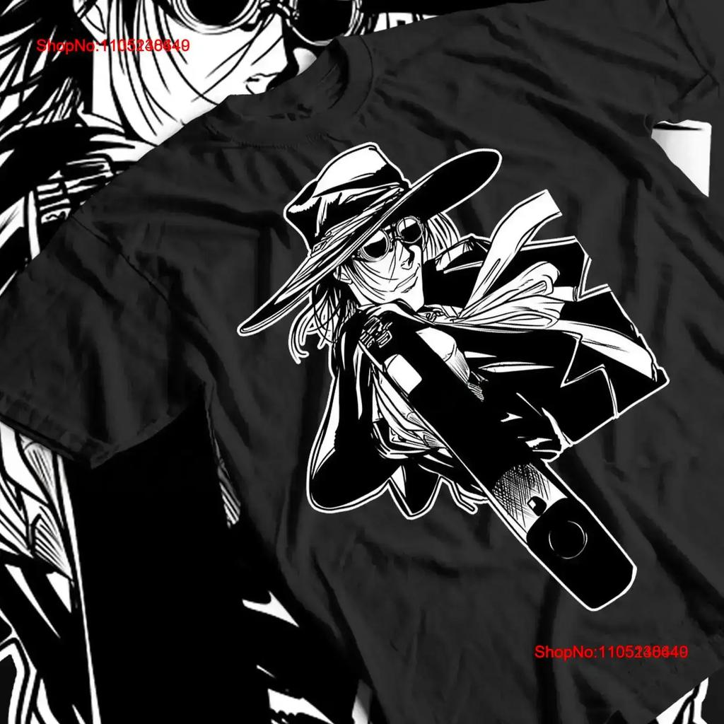 Hellsing Alucard Anime T Shirt Horror Unisexga Heavy Cotton Vintage Washed Designer Clothes Casual Breathable Stylish Vintage