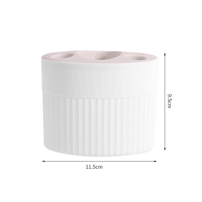 1pc Simple And Stylish Plastic Toothbrush And Toothpaste Organizer - Freestanding Toothbrush Holder For Bathroom Accessories